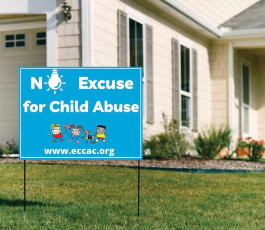 Eccac Yard Sign For April