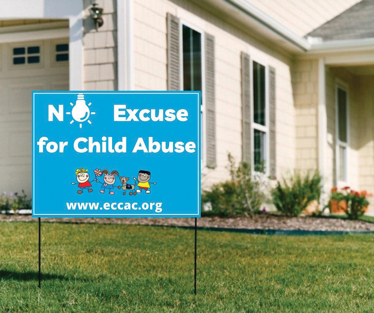 Eccac Yard Sign For April