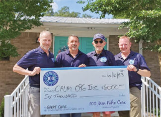 100 Men Who Care CALM Donation