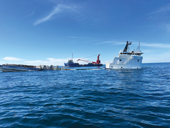 First Step Toward World’s Largest Artificial Reef?