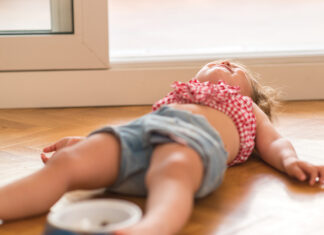 Little Girl At Home, Beautiful Toddler