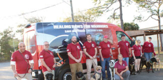 Healing Paws for Warriors Training Class Group Photo