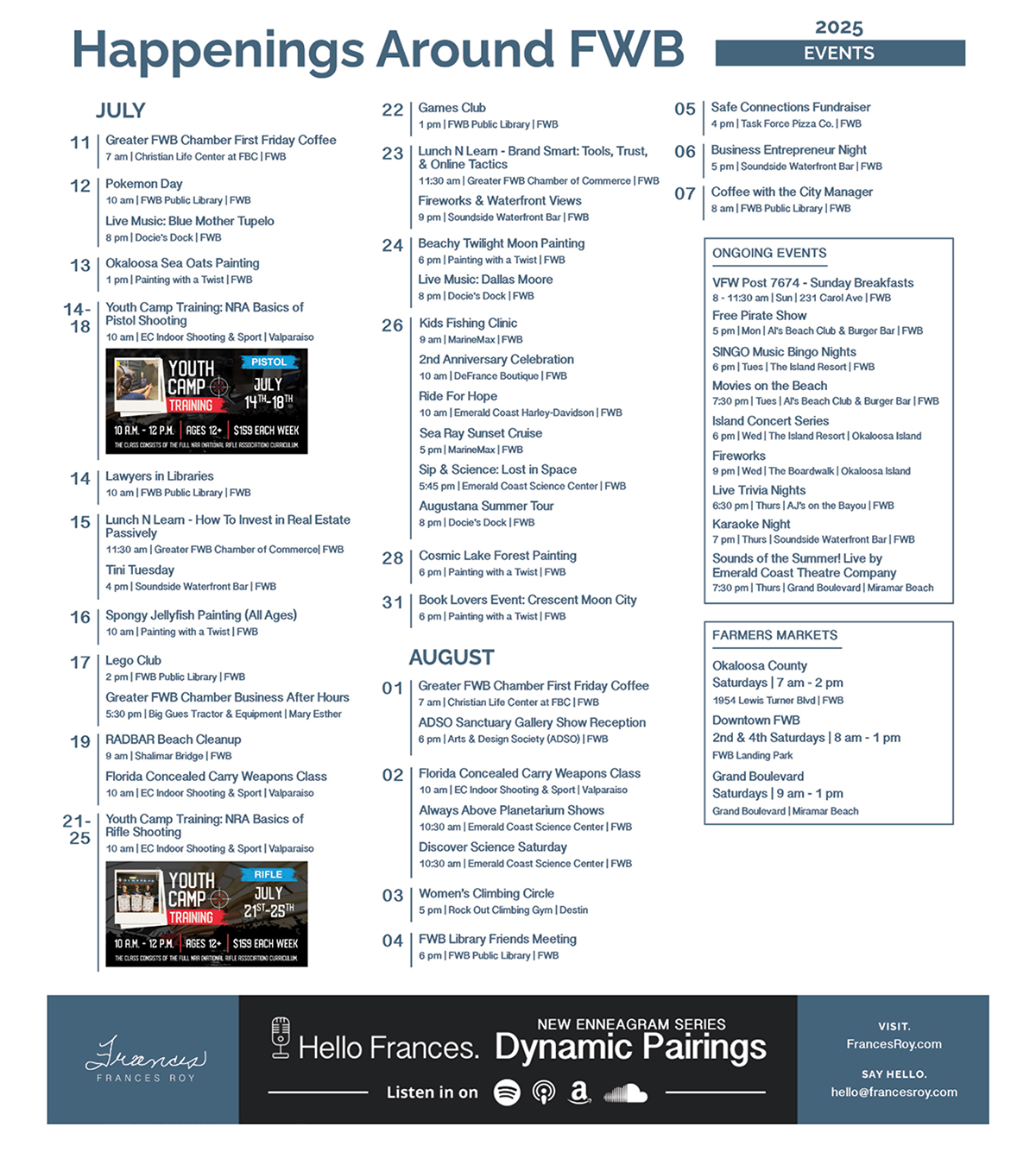 Ft. Walton Beach event calendar